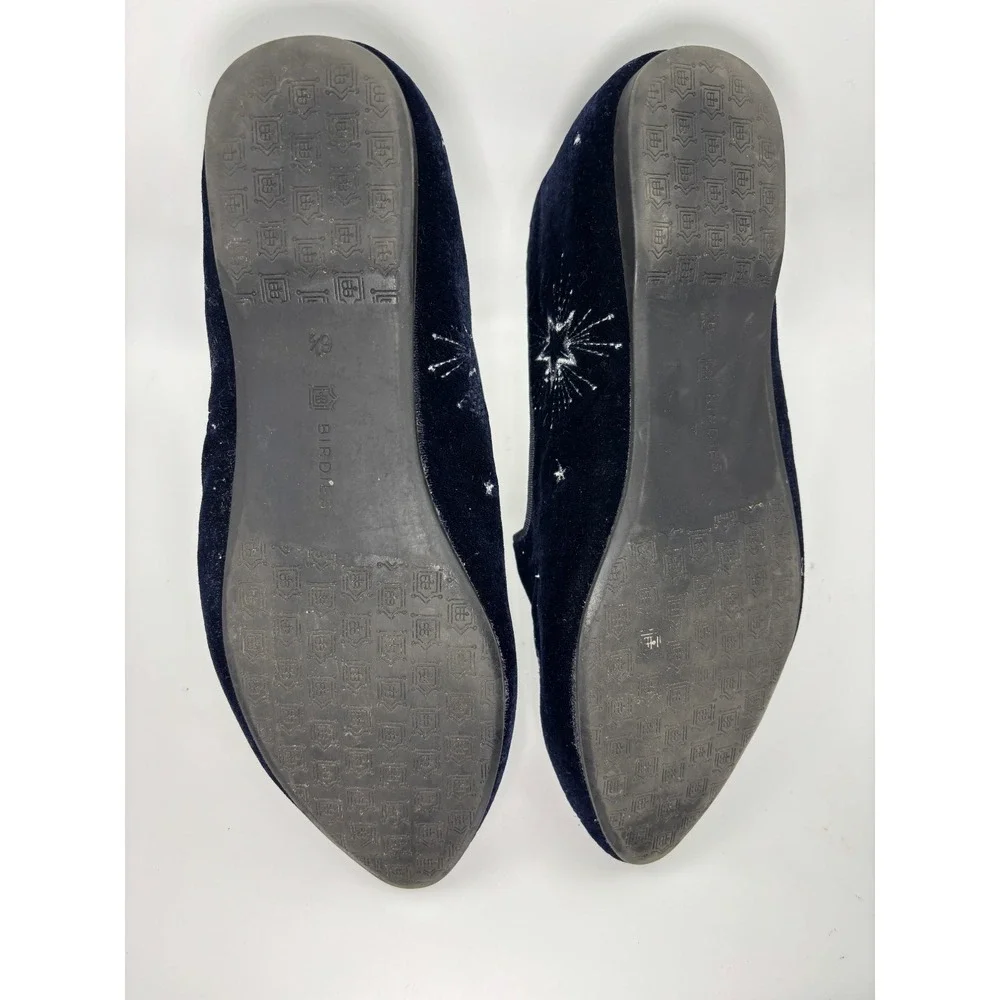 Birdies Starling Loafers "Twilight Star Velvet" Embroidered flatsSize 6.5 - Picture 7 of 9
